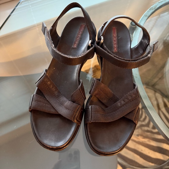 Brown PRADA  Sandals - Picture 2 of 8